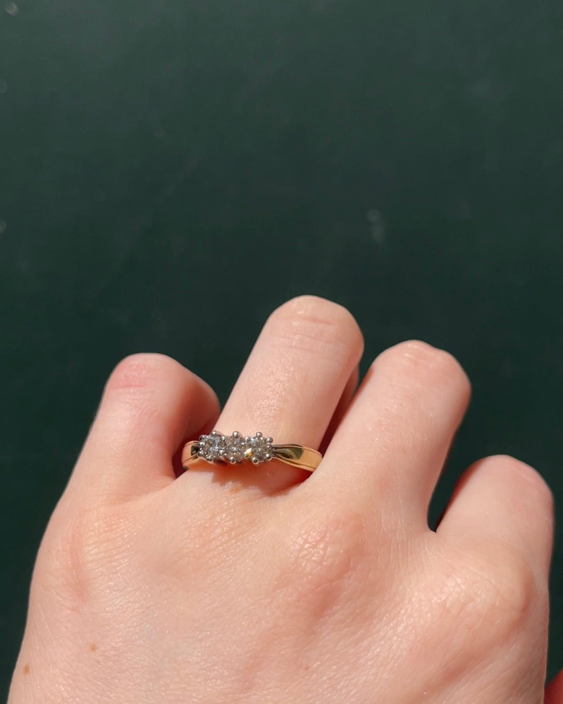 Bague Trilogie Diamants 0.45 carat “Liane” - Elliade Paris