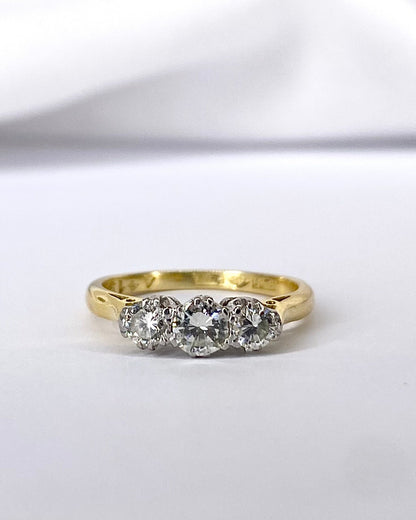 Bague Trilogie Diamants 0.45 carat "Zoé" - Elliade Paris