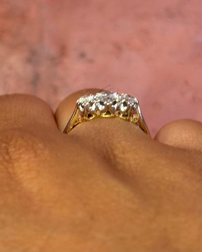 Bague Trilogie Diamants 0.47 carat "Casciopée" - Elliade Paris