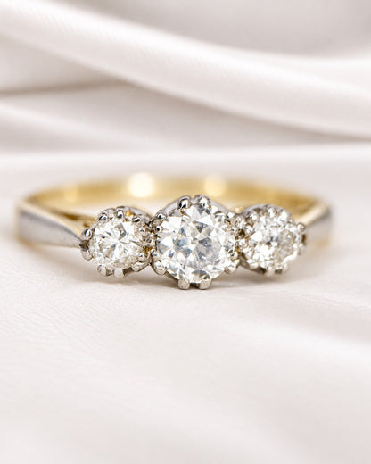 Bague Trilogie Diamants 0.47 carat "Casciopée" - Elliade Paris