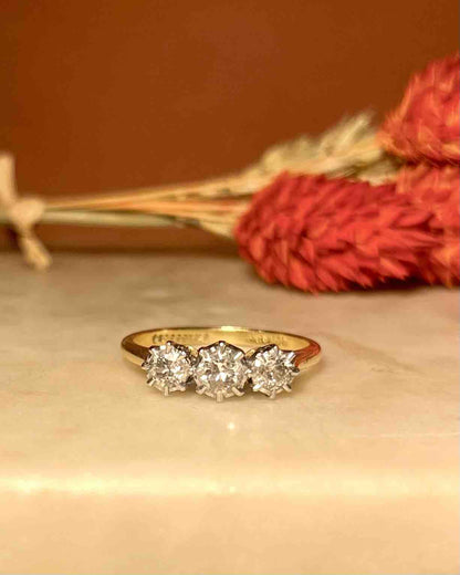 Bague Trilogie Diamants 0.50 carat &quot;Gabby&quot; - Elliade Paris