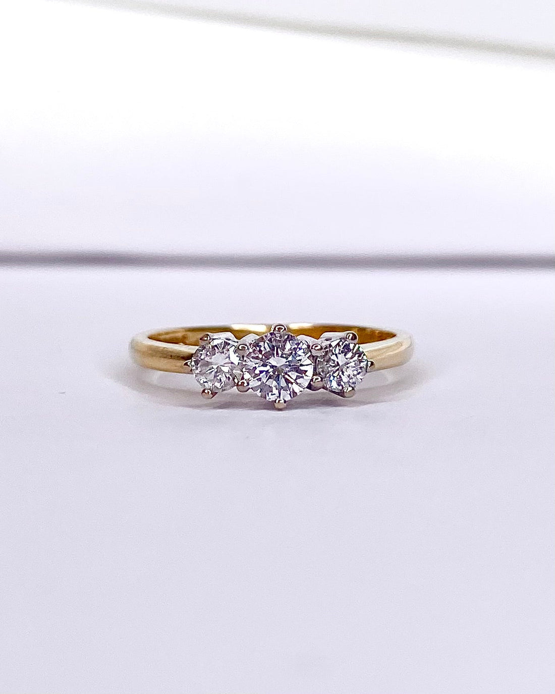 Bague Trilogie Diamants 0.50 carat "Lia" - Elliade Paris