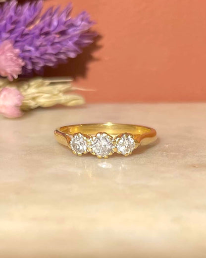 Bague Trilogie Diamants 0.50 carat &quot;Trinity&quot; - Elliade Paris