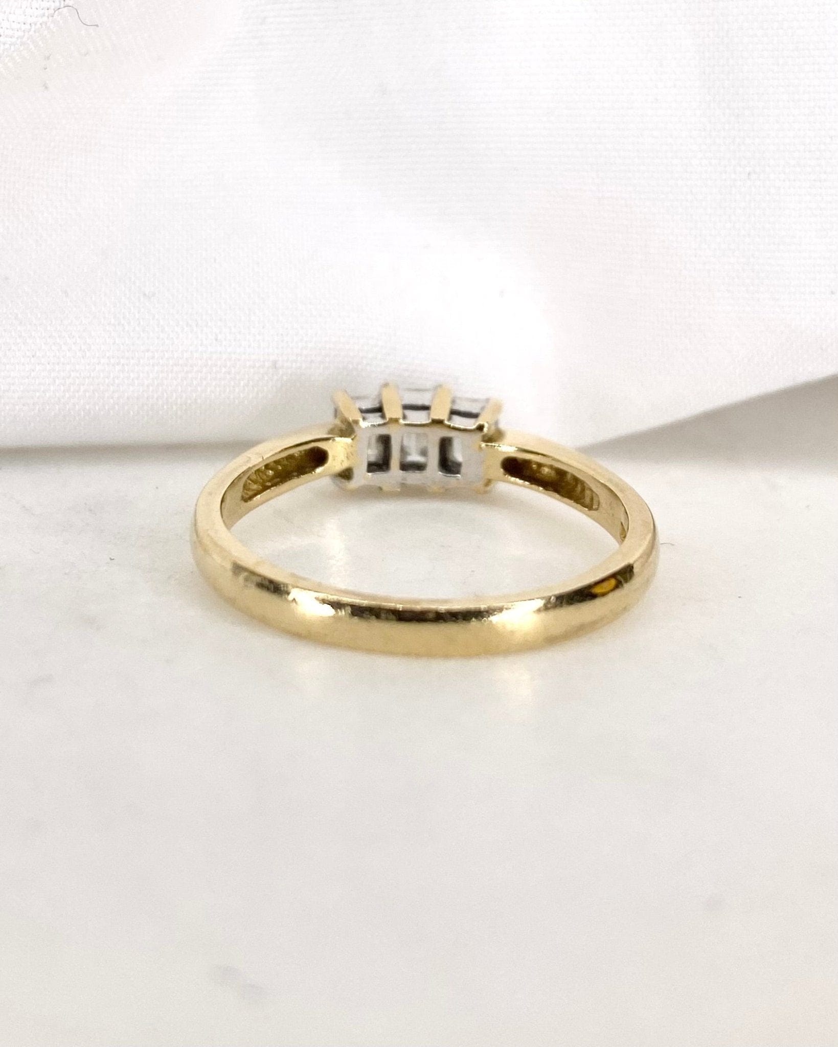 Bague Trilogie Diamants 0.51 carat "Samia" - Elliade Paris
