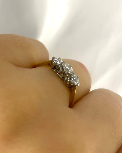 Bague Trilogie Diamants 0.53 carat "Carolina" - Elliade Paris