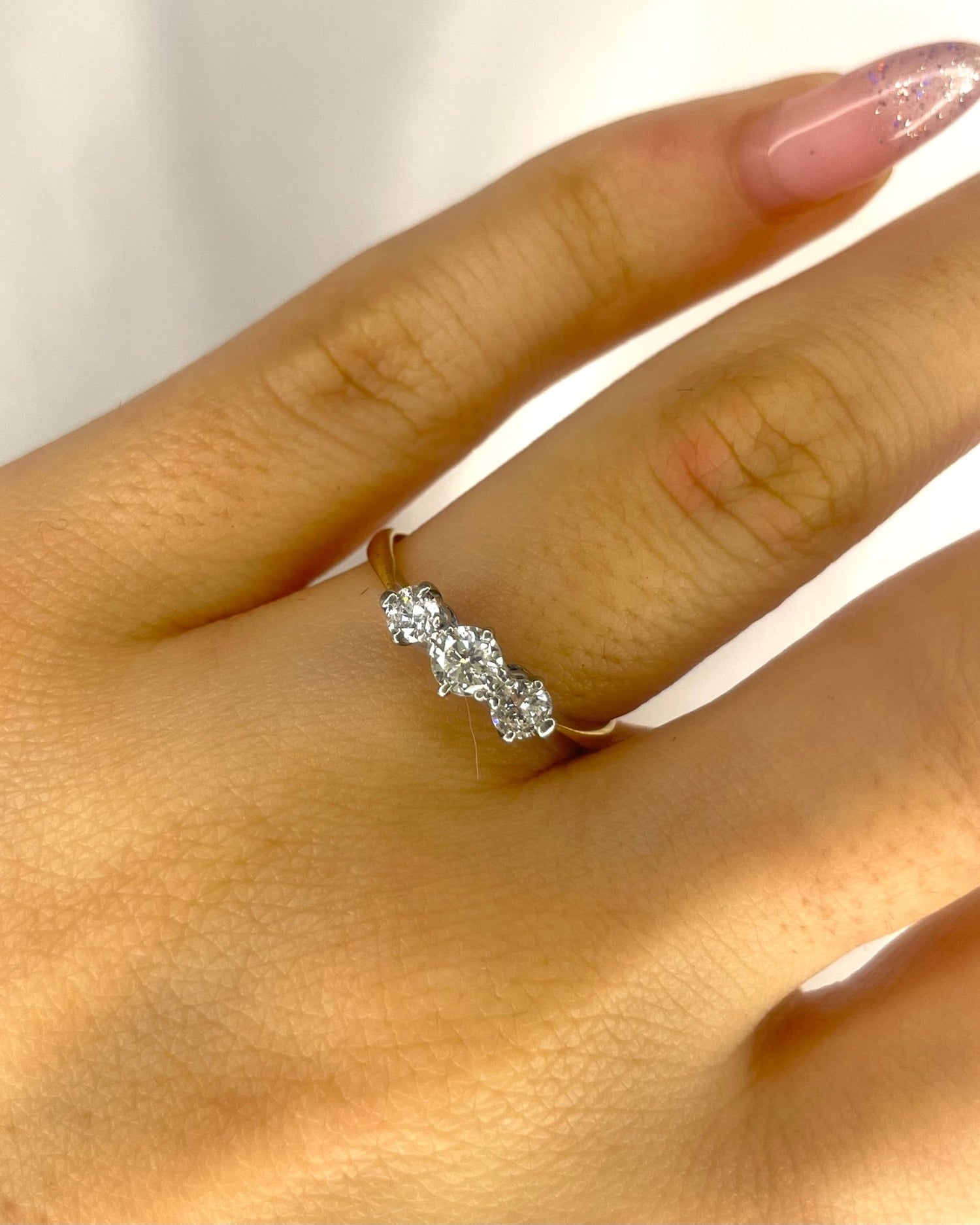 Bague Trilogie Diamants 0.53 carat "Carolina" - Elliade Paris