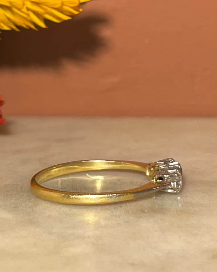 Bague Trilogie Diamants 0.55 carat &quot;Theresa&quot; - Elliade Paris
