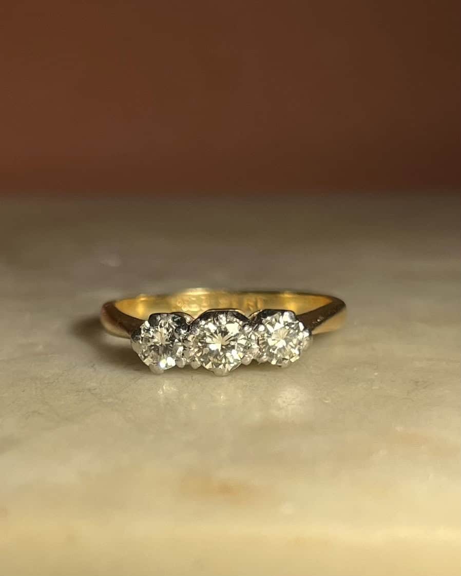 Bague Trilogie Diamants 0.60 carat &quot;Poéma&quot; - Elliade Paris