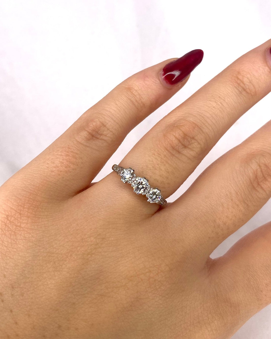 Bague Trilogie Diamants 0.68 carat "Enea" - Elliade Paris