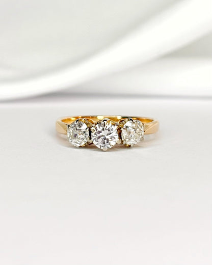 Bague Trilogie Diamants 0.70 carat "Vanessa" - Elliade Paris