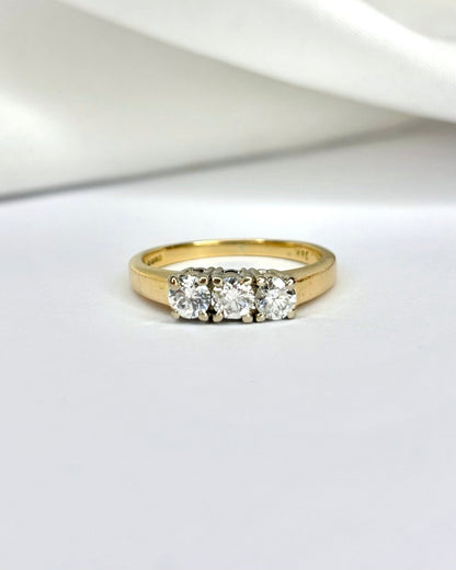 Bague Trilogie Diamants 0.75 carat &quot;Simone&quot; - Elliade Paris