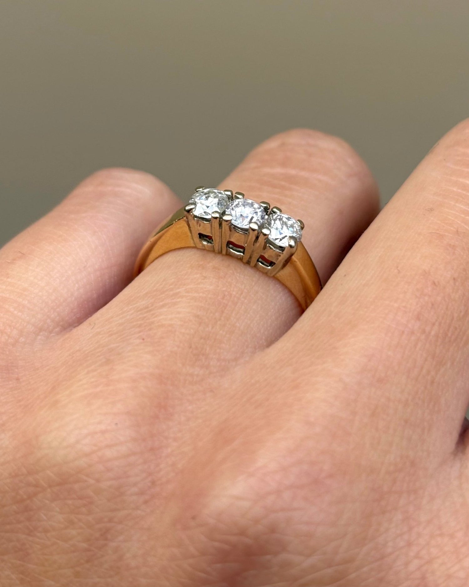 Bague Trilogie Diamants 0.75 carat &quot;Simone&quot; - Elliade Paris