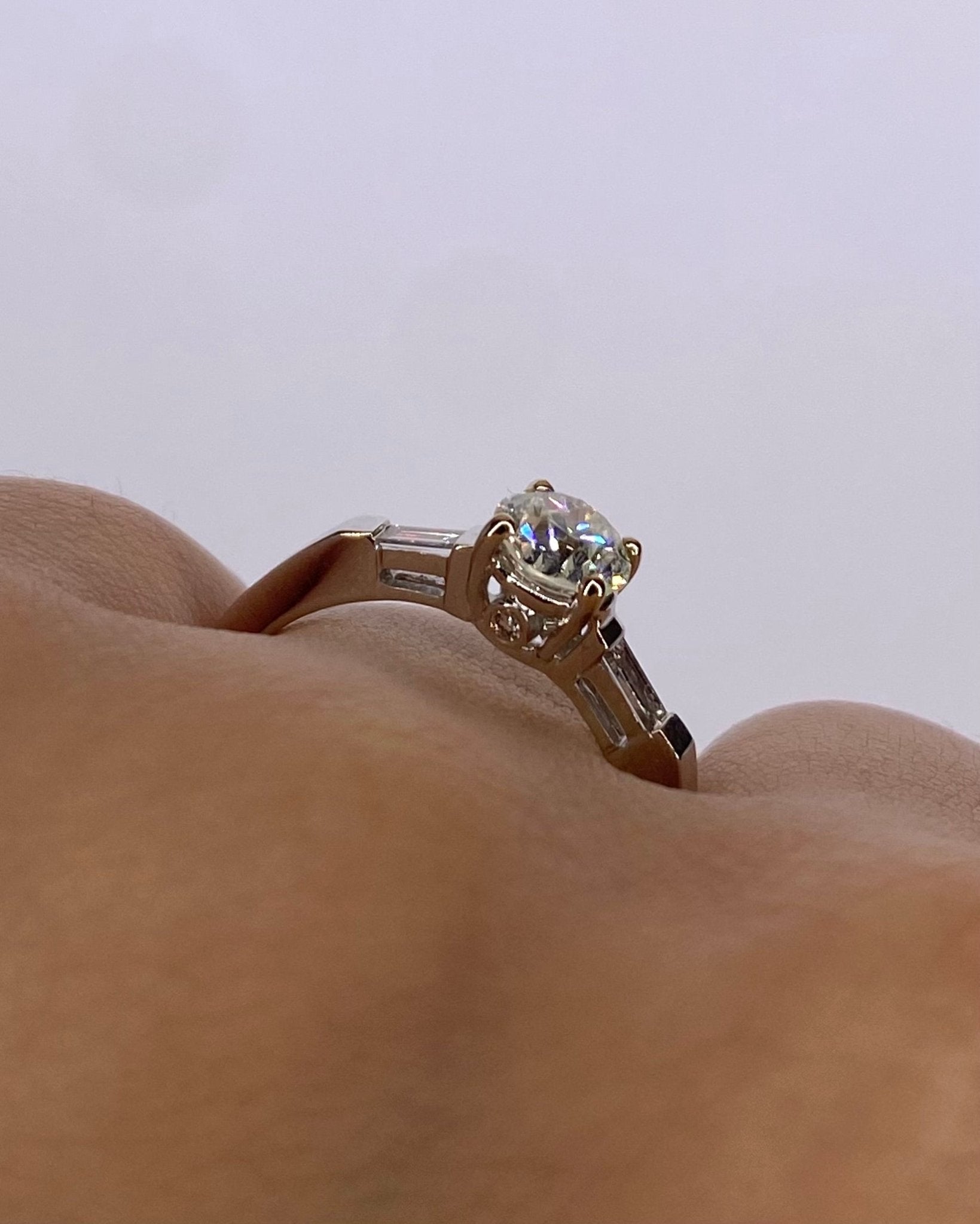 Bague Trilogie Diamants 0.80 carat "Isadora" - Elliade Paris