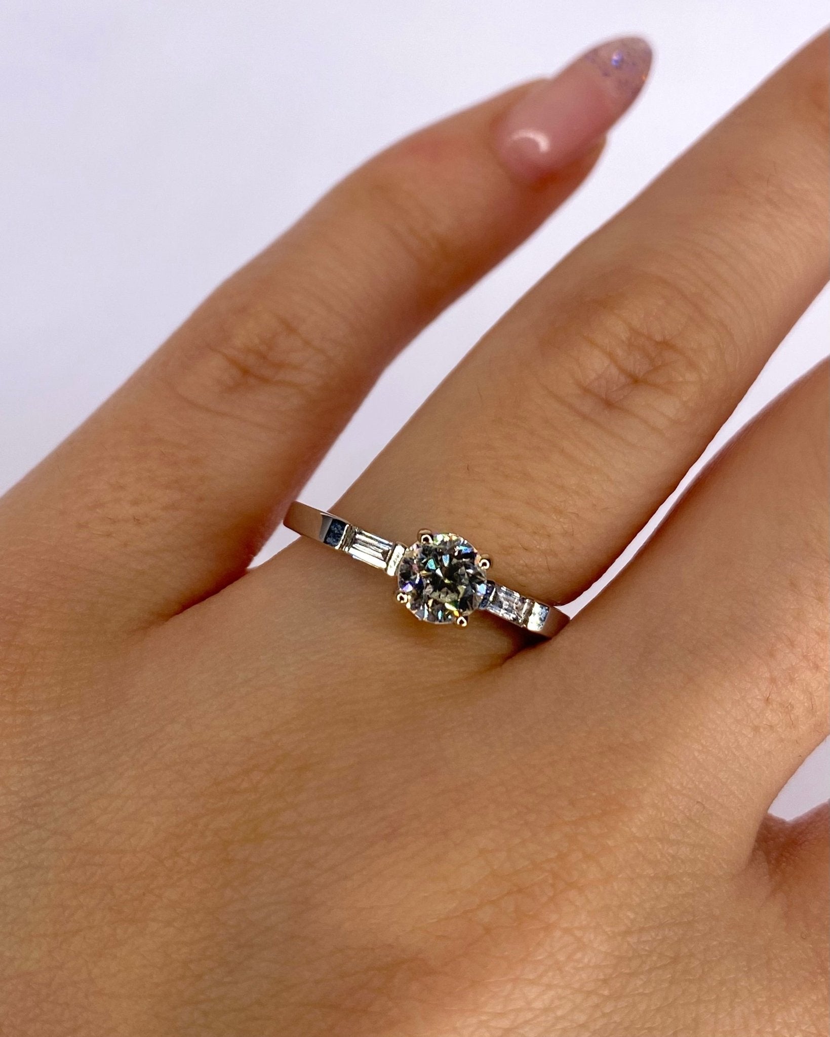 Bague Trilogie Diamants 0.80 carat "Isadora" - Elliade Paris