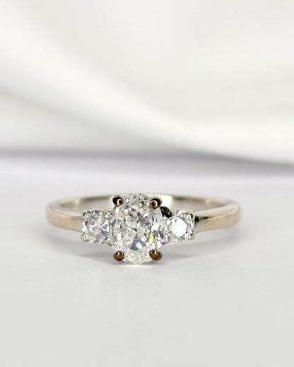 Bague Trilogie Diamants 0.89 carat "Chérine" - Elliade Paris