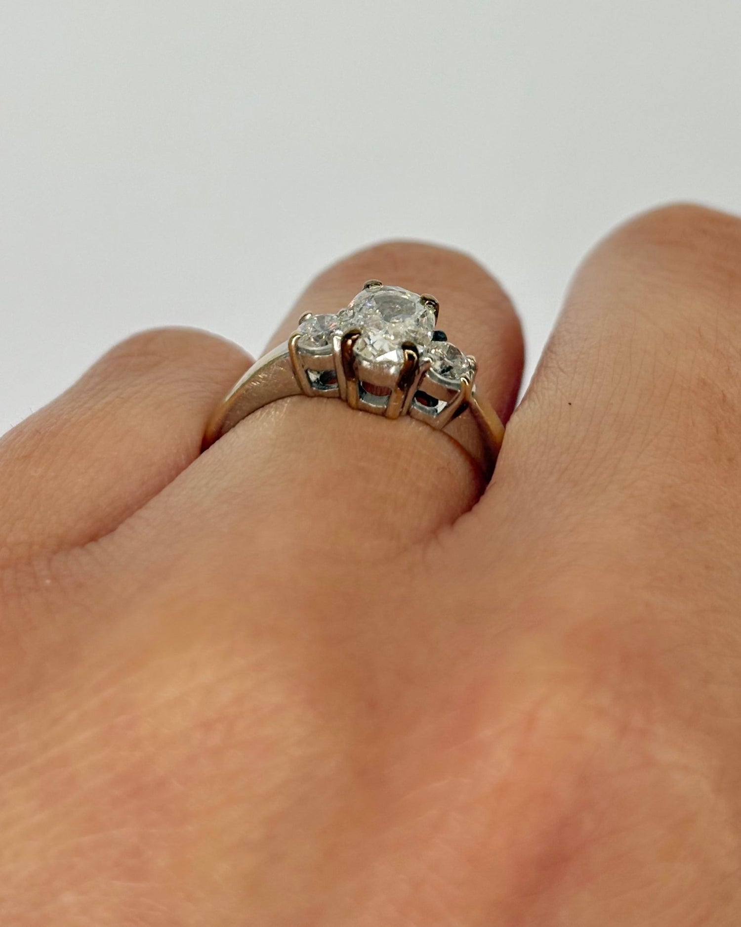 Bague Trilogie Diamants 0.89 carat "Chérine" - Elliade Paris