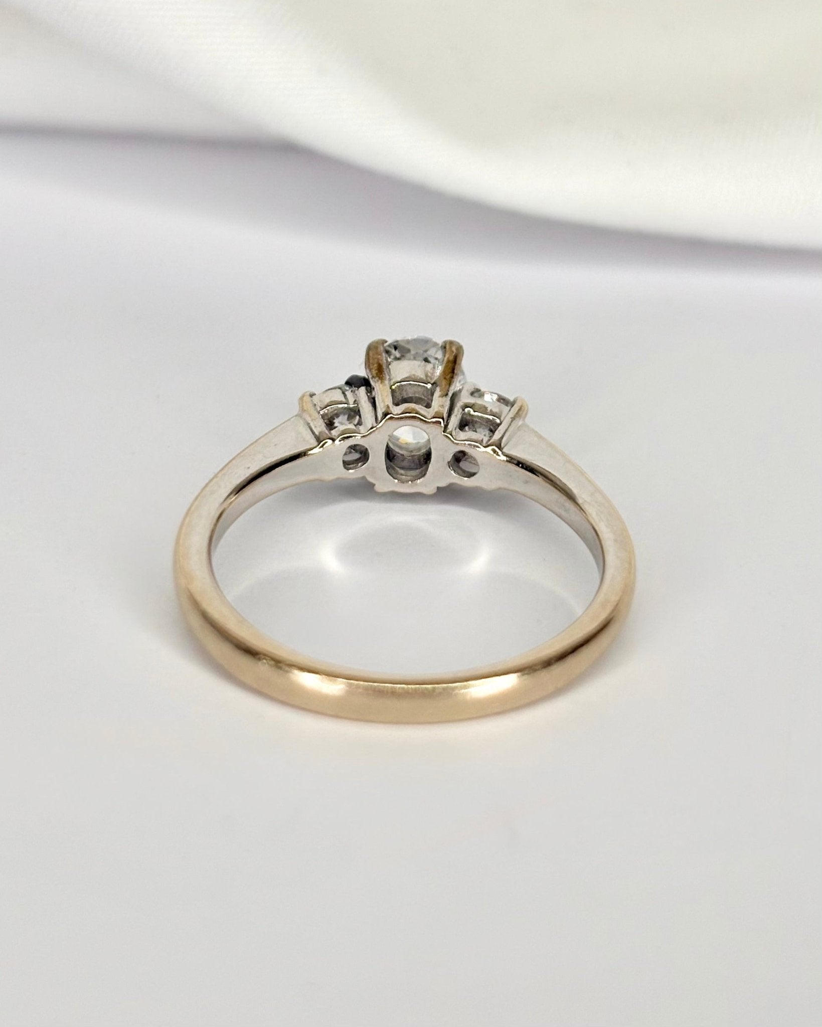 Bague Trilogie Diamants 0.89 carat "Chérine" - Elliade Paris