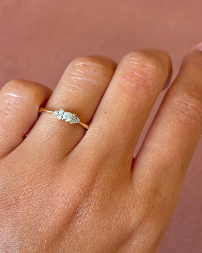 Bague Trilogie Diamants "Alice" - Elliade Paris