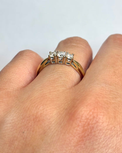 Bague Trilogie Diamants "Madeleine" - Elliade Paris