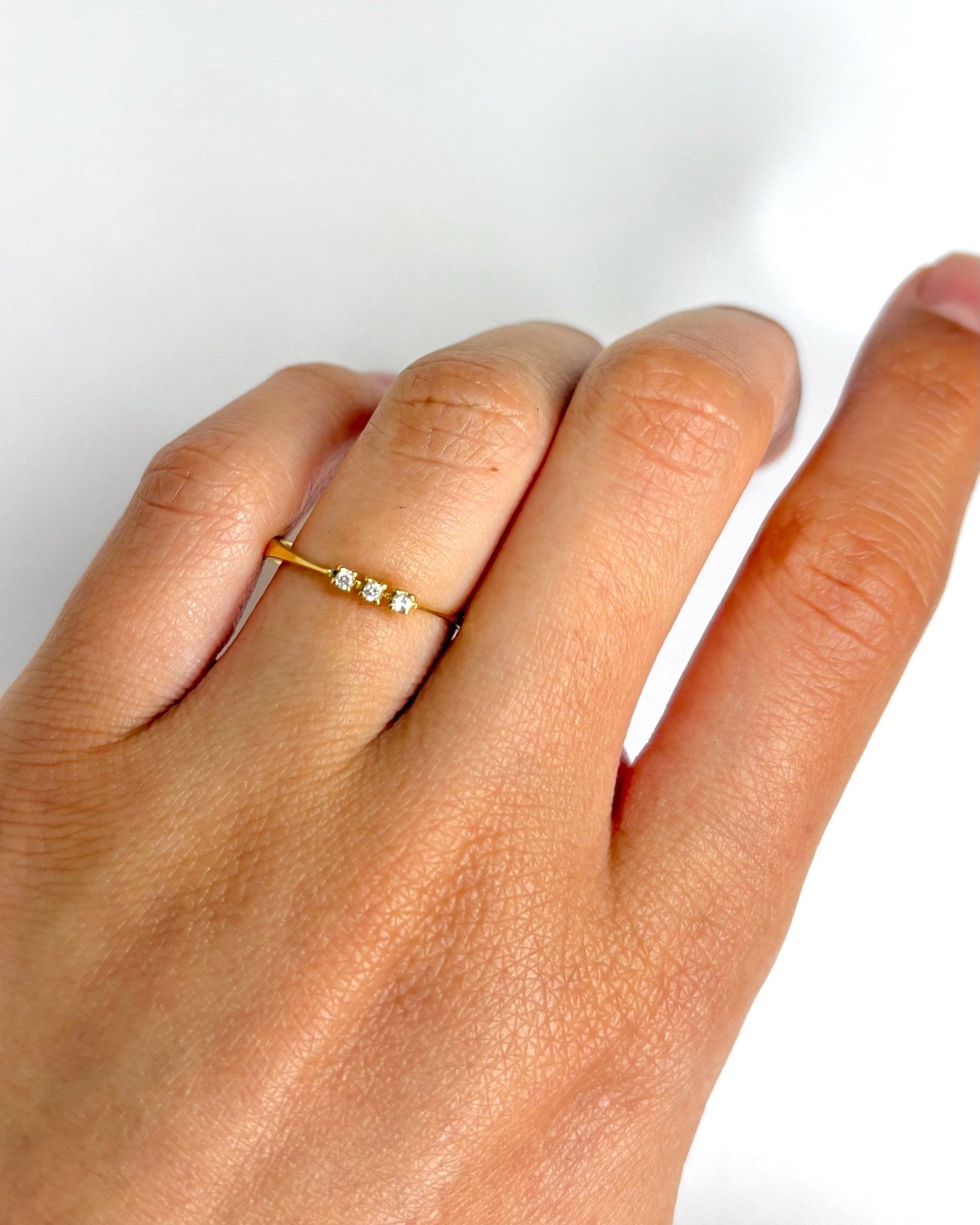 Bague Trilogie Diamants "Soline" - Elliade Paris