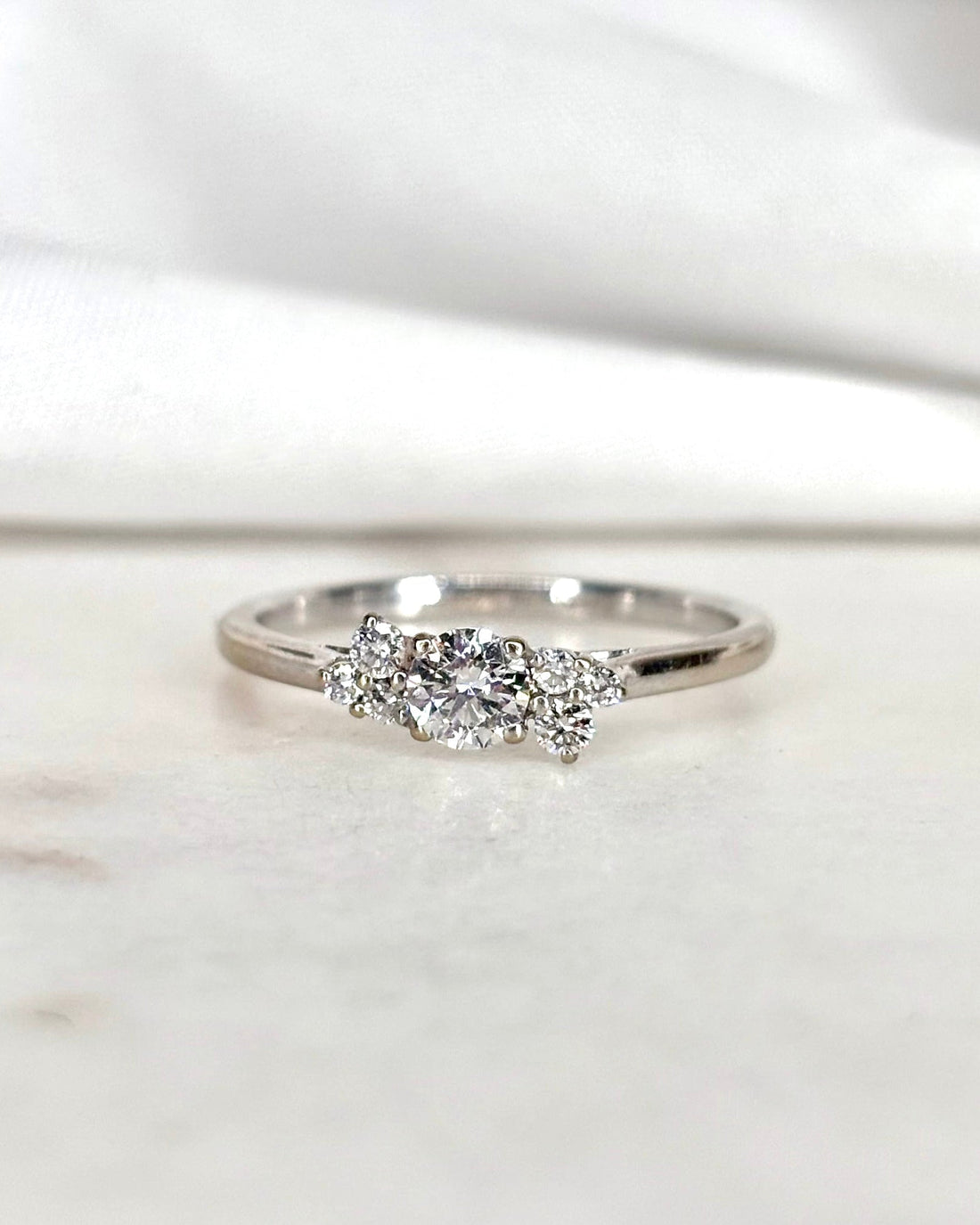 Bague Trilogie Diamants &quot;Valentine&quot; - Elliade Paris