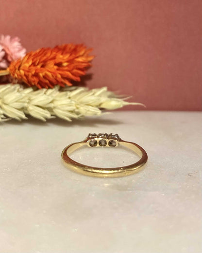 Bague vintage Trilogie Diamants &quot;Cassie&quot;