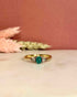 Bague Trilogie Emeraude 0.30 carat & Diamants "Isadora" - Elliade Paris
