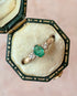 Bague Trilogie Émeraude 0.30 carat & Diamants "Suzanne" - Elliade Paris