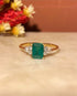 Bague Trilogie Emeraude & Diamants "Alexandrina" - Elliade Paris