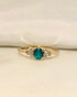 Bague Trilogie Émeraude & Diamants "Amelie" - Elliade Paris