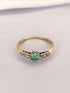 Bague Trilogie Émeraude & Diamants "Ayla" - Elliade Paris