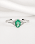 Bague Trilogie Émeraude & Diamants "Gabriella" - Elliade Paris