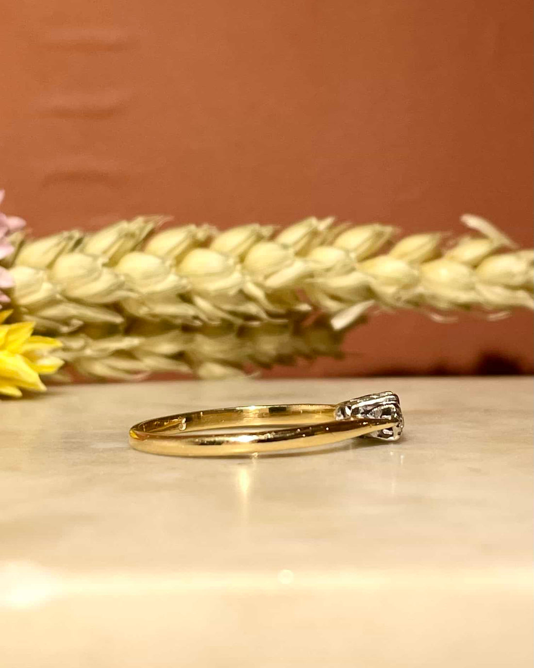 Bague Trilogie Emeraude &amp; Diamants &quot;Helen&quot; - Elliade Paris