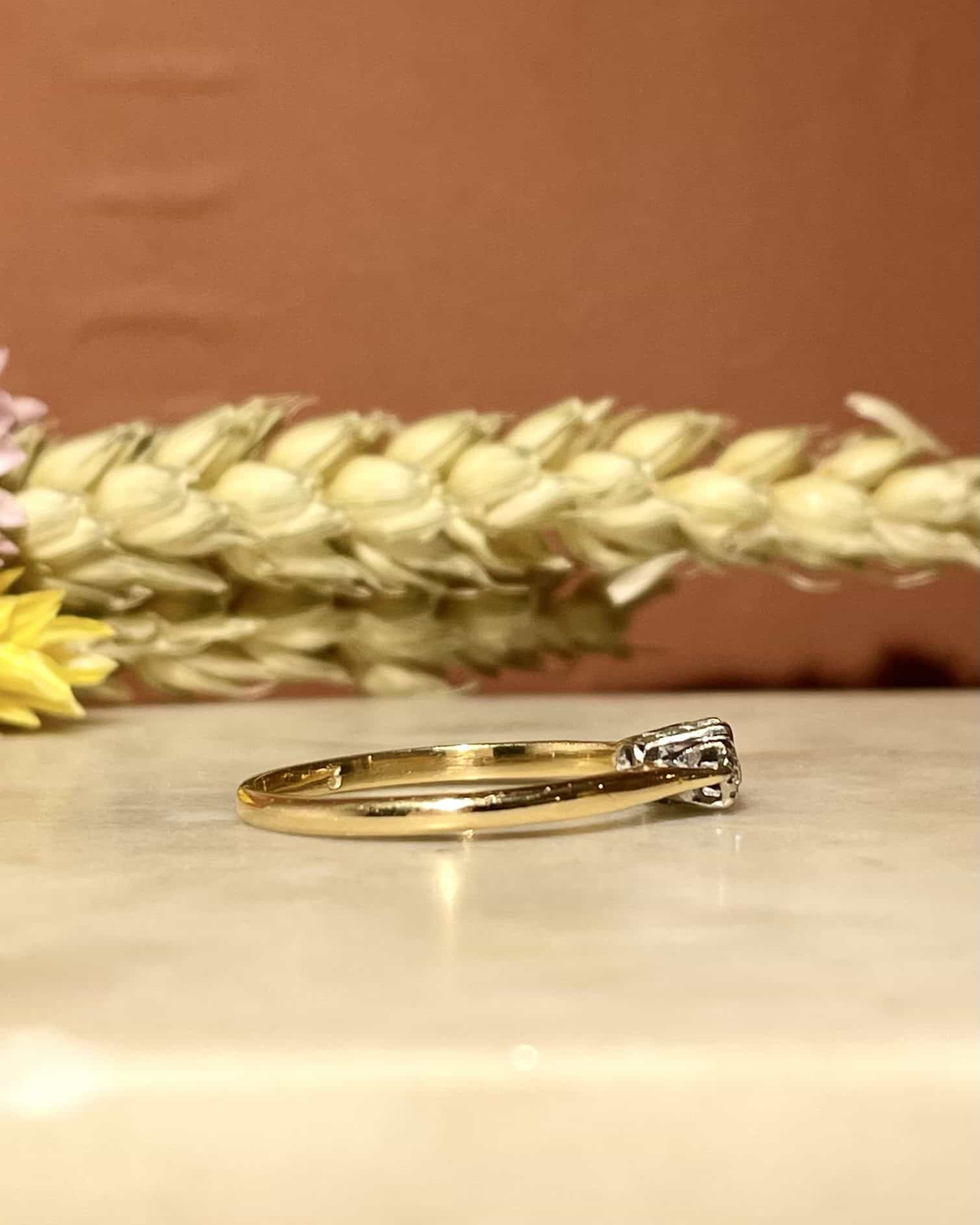 Bague Trilogie Emeraude &amp; Diamants "Helen" - Elliade Paris