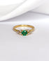 Bague Trilogie Émeraude & Diamants "Lilia" - Elliade Paris
