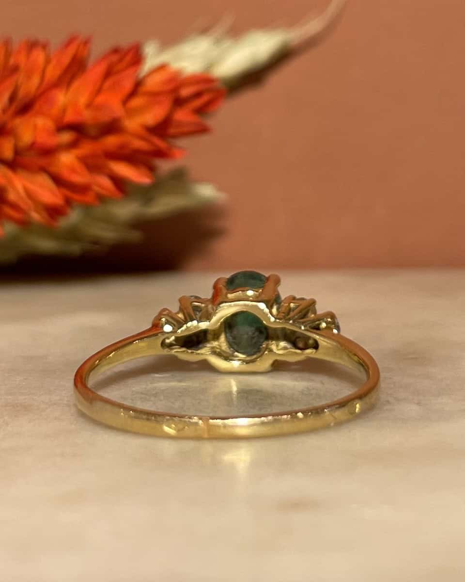 Bague Trilogie Emeraude &amp; Diamants "Luciana" - Elliade Paris