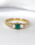 Bague Trilogie Émeraude & Diamants "Maysa" - Elliade Paris