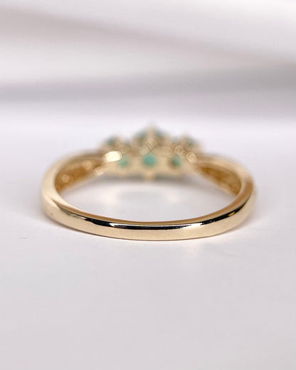Bague Trilogie Émeraudes 0.50 carat "Maeva" - Elliade Paris