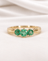 Bague Trilogie Émeraudes 0.50 carat "Maeva" - Elliade Paris