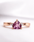 Bague Trilogie Grenat 0.70 carat & Diamants "Ineya" - Elliade Paris