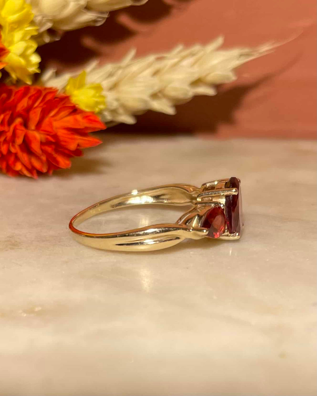 Bague Trilogie Grenats 2.20 carats &quot;Noha&quot;