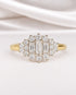 Bague Trilogie Marguerite Diamants 0.66 carat 4.43g "Geraldine" - Elliade Paris
