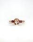Bague Trilogie Morganite 1.45 ct & 2 Tourmalines Roses "Maïa" - Elliade Paris