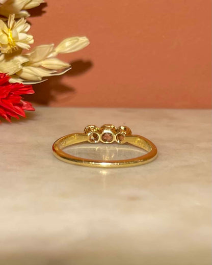 Bague Vintage Trilogie Diamants &quot;Demet&quot;