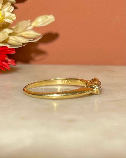 Bague Vintage Trilogie Diamants &quot;Demet&quot;