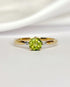 Bague Trilogie Péridot 0.80 carat & Diamants "Romane" - Elliade Paris