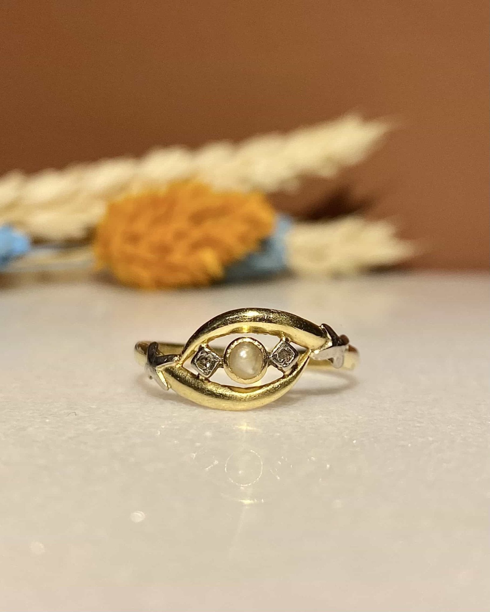 Bague Trilogie Perle &amp; Diamants "Mariah" - Elliade Paris