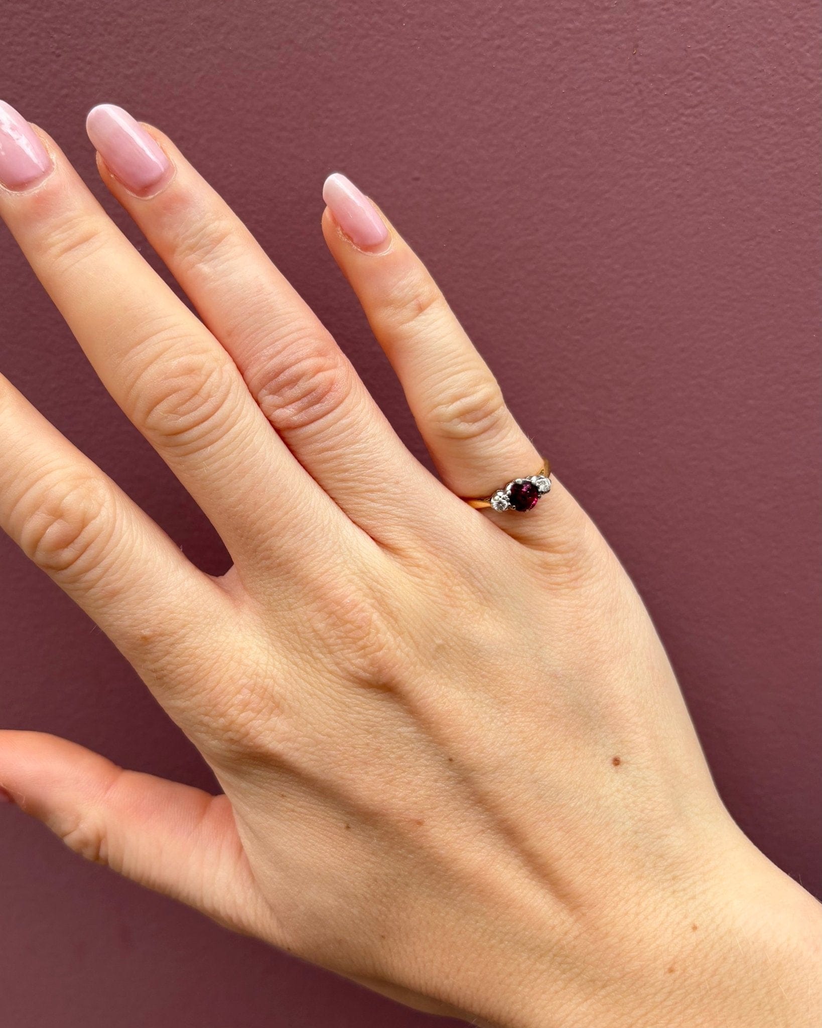 Bague Trilogie Rubis &amp; Diamants "Carlotta" - Elliade Paris