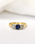 Bague Trilogie Saphir 0.61 carat & Diamants "Lydia" - Elliade Paris