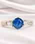 Bague Trilogie Saphir 1 carat & Diamants "Paola" - Elliade Paris